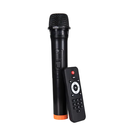 Boxa Bluetooth Portabila RF-2122C-10, putere 300W, Microfon, Telecomanda, lumini disco, bass puternic, slot MicroSD, radio FM , AUX , intrare USB, display LED [4]