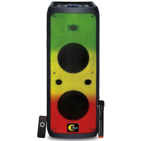 TOATE PRODUSELE - Boxa Bluetooth Portabila RF-2122C-10, putere 300W, Microfon, Telecomanda, lumini disco, bass puternic, slot MicroSD, radio FM , AUX , intrare USB, display LED