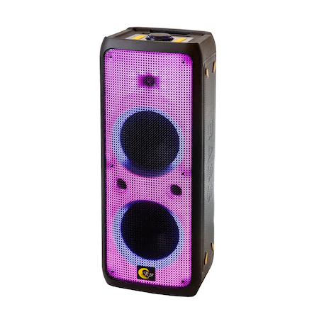 Boxa Bluetooth Portabila RF-2122C-10, putere 300W, Microfon, Telecomanda, lumini disco, bass puternic, slot MicroSD, radio FM , AUX , intrare USB, display LED [3]