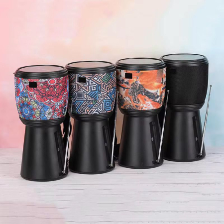 Boxa Portabila Bluetooth cu Incarcare Solara, Radio FM si Lanterna, 10W, Tip Tarabana [3]