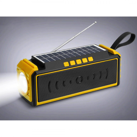 TOATE PRODUSELE - Radio portabil AM/FM/SW cu Boxa Bluetooth, USB, Lanterna, incarcare solara, Panou solar