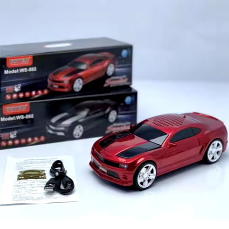 TOATE PRODUSELE - Boxa Portabila Wireless Tip Masinuta Camaro, Functie Radio, USB, AUX, TF