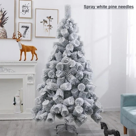 Brad artificial inzapezit, nins, 1.8M inaltime, Model Ace de Pin, Ramuri dese, Include Suport Metalic [6]