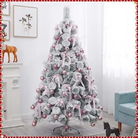 Brad artificial inzapezit, nins, 1.8M inaltime, Model Ace de Pin, Ramuri dese, Include Suport Metalic [5]