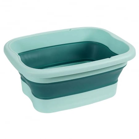 Cadita pentru picioare si masaj calmant, pliabila, suport telefon mobil, Alb cu Gri, 39 x 32 x 17 cm [10]