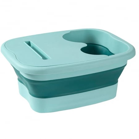 Cadita pentru picioare si masaj calmant, pliabila, suport telefon mobil, Alb cu Gri, 39 x 32 x 17 cm [11]