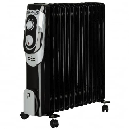 TOATE PRODUSELE - Calorifer Electric cu 13 elementi, 2500 W, 3 trepte de putere, Termostat reglabil, Protectie supra-incalzire, Protectie anti-rasturnare, Indicator luminos, Hausberg HB-8913