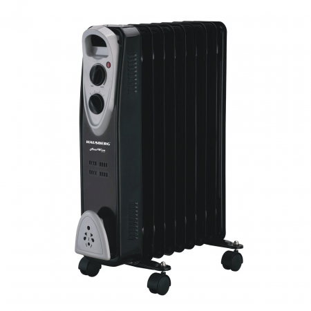 TOATE PRODUSELE - Calorifer electric Hausberg HB-8909, 2000 W, 9 elementi, 3 trepte de putere, Termostat reglabil, Protectie supra-incalzire si anti-rasturnare