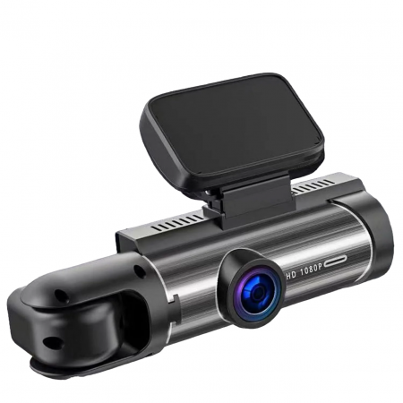 AUTO - Camera Auto DVR Dubla Fata/Spate 3.16", Full HD 1080P, G-Senzor, IR, 170°, Argintiu
