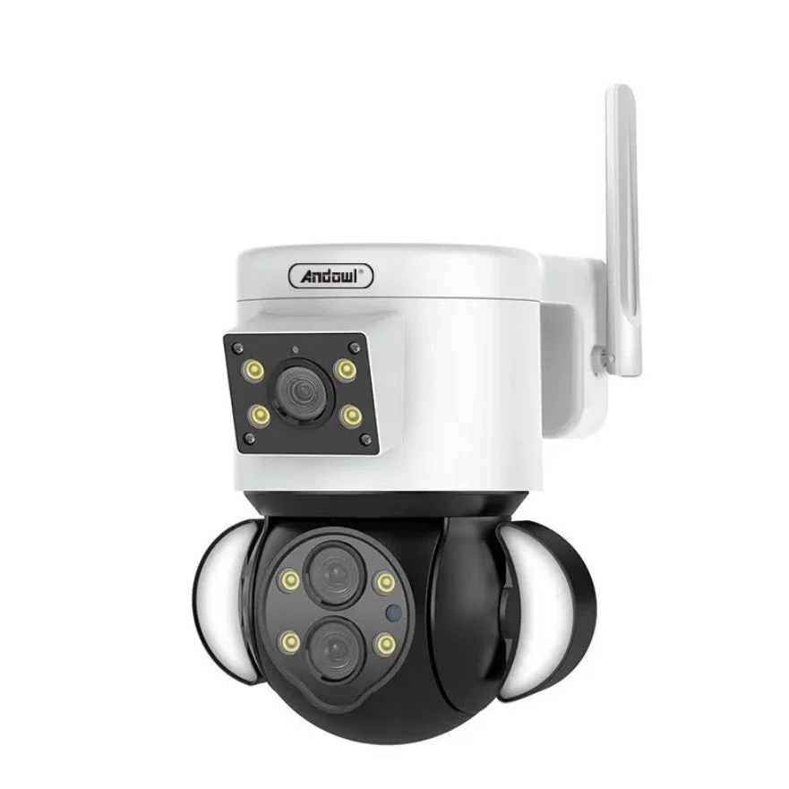 CAMERE SUPRAVEGHERE - Camera de supraveghere 4K, Wi-Fi, 2 Lentile - fixa si mobila, Zoom 10X, 4+4MP, senzor de miscare, IP65, Andowl Q-SX921