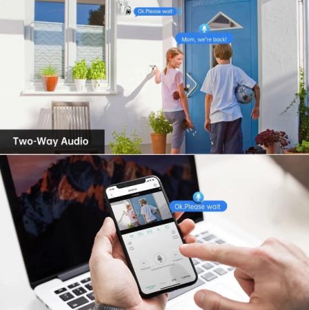 Camera de Supraveghere Rotativa Jortan, Exterior, 1080p, WiFi, IP66 [4]