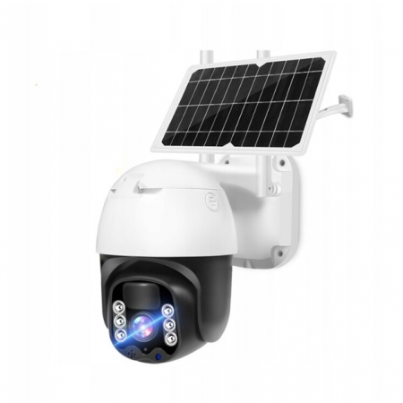 CAMERE SUPRAVEGHERE - Camera de Supraveghere WiFi cu Panou Solar, Full HD, Acumulator 15600 mAh, pentru Exterior, Rezistenta la apa, Senzor Miscare