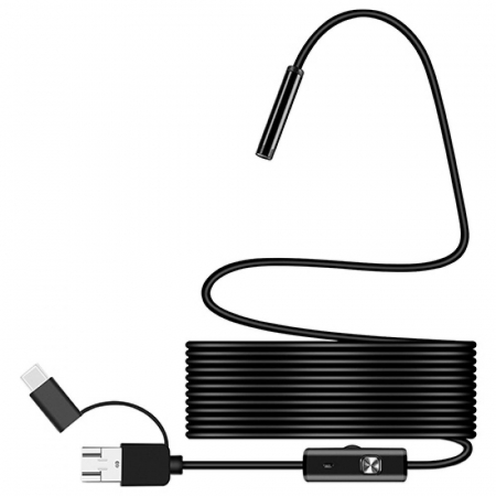 TOATE PRODUSELE - Camera Endoscop Profesional, cablu 5 metri, 6 leduri, waterproof, Android si Windows