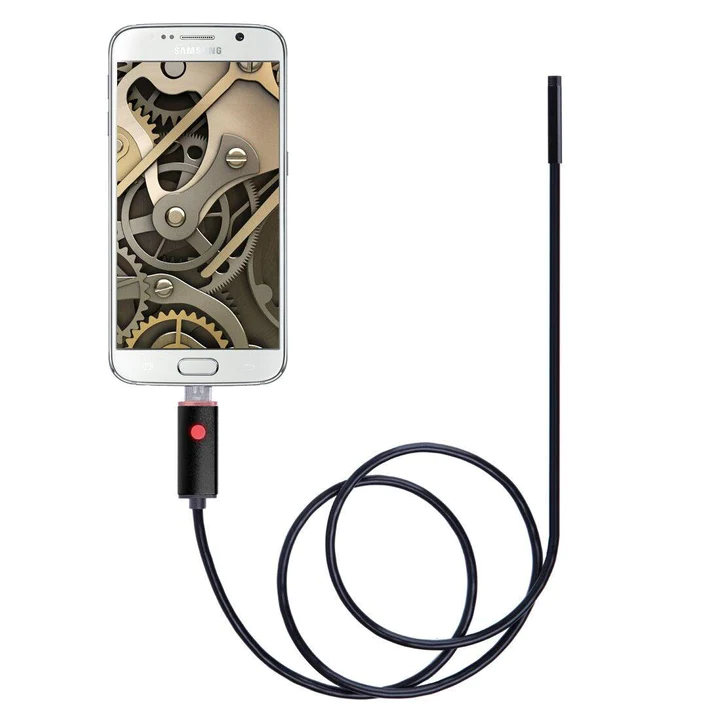 Camera Endoscop Profesional, cablu 5 metri, 6 leduri, waterproof, Android si Windows [9]