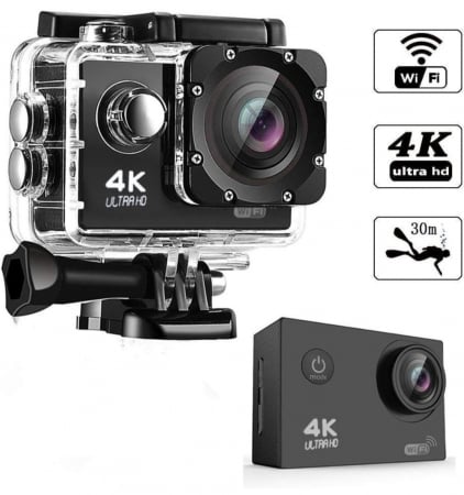 Camera Sport 4K UltraHD 30fps WiFi 16MP si Accesorii [2]