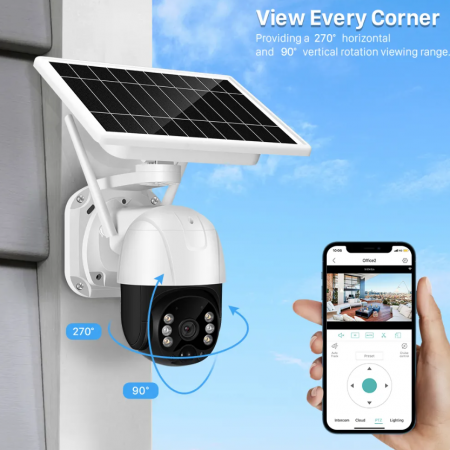 Camera Supraveghere 4G cu Panou Solar, Microfon si Difuzor, Control telefon, Rotativa, Full HD 1080p [3]