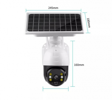 Camera Supraveghere 4G cu Panou Solar, Microfon si Difuzor, Control telefon, Rotativa, Full HD 1080p [8]