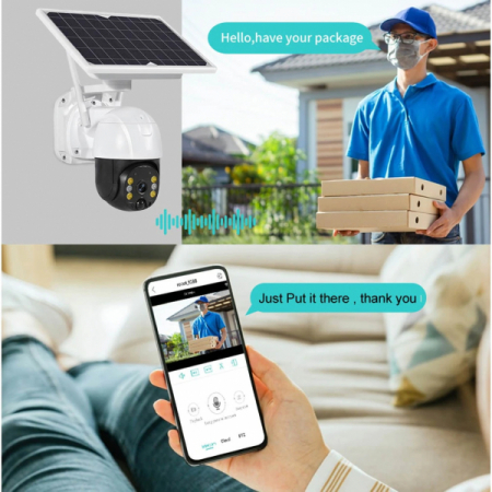 Camera Supraveghere 4G cu Panou Solar, Microfon si Difuzor, Control telefon, Rotativa, Full HD 1080p [4]
