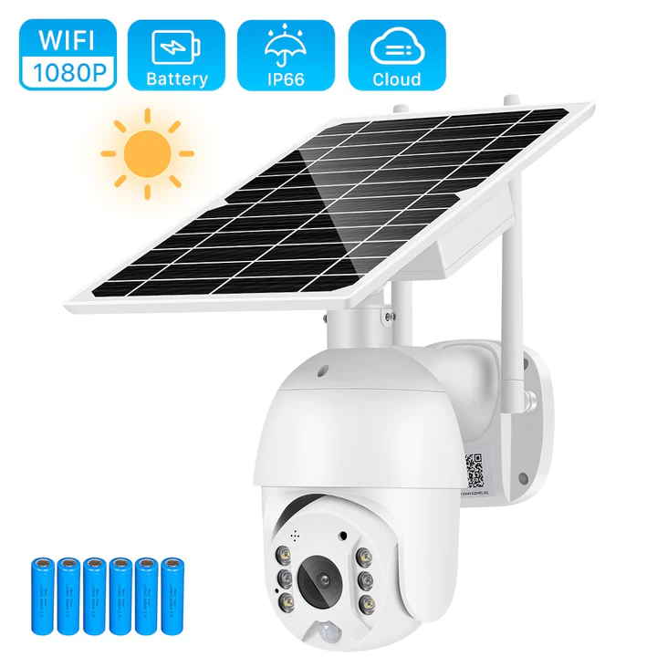 Camera Supraveghere cu Panou Solar, WiFi, Rotativa, Microfon si Difuzor [6]
