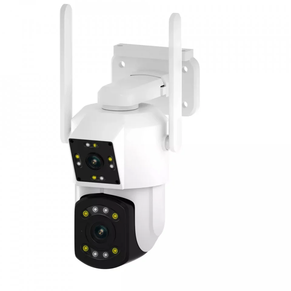 Camera Supraveghere Wifi, 3+3 mp lentila dubla fixa si mobila, microfon si difuzor, Rotativa, Exterior [8]