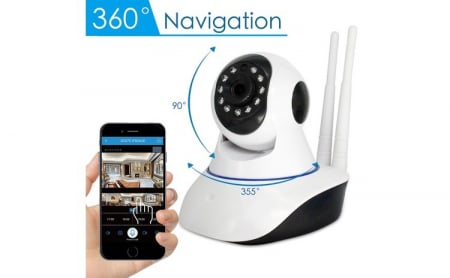 Camera Supraveghere Wi-Fi de Interior, Rotativa, Control telefon, Microfon, Difuzor [6]