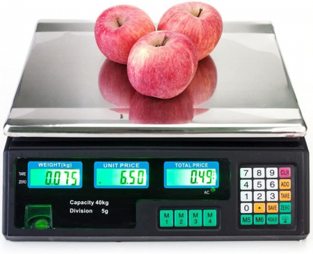 Cantar electronic de piata, capacitate 40 kg, digital, functii multiple [4]