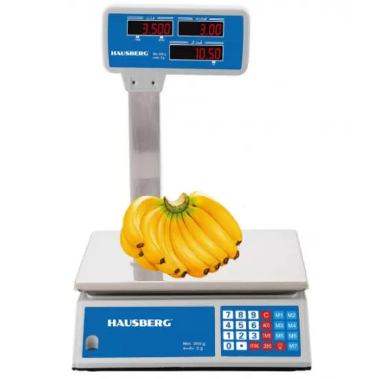 TOATE PRODUSELE - Cantar electronic comercial cu Ecran Dublu, 40kg, HAUSBERG HB-6063