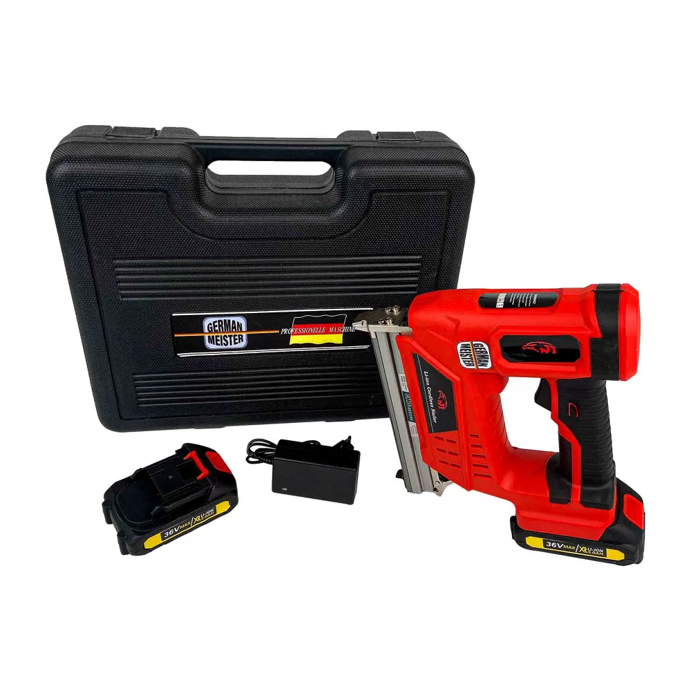 Capsator German Meister, 36V, 5Ah, cu 2 Acumulatori + 4 Seturi de capse [1]