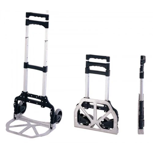 TOATE PRODUSELE - Carucior pentru cumparaturi tip Liza, pliabil cu platforma si maner extensibil, aluminiu