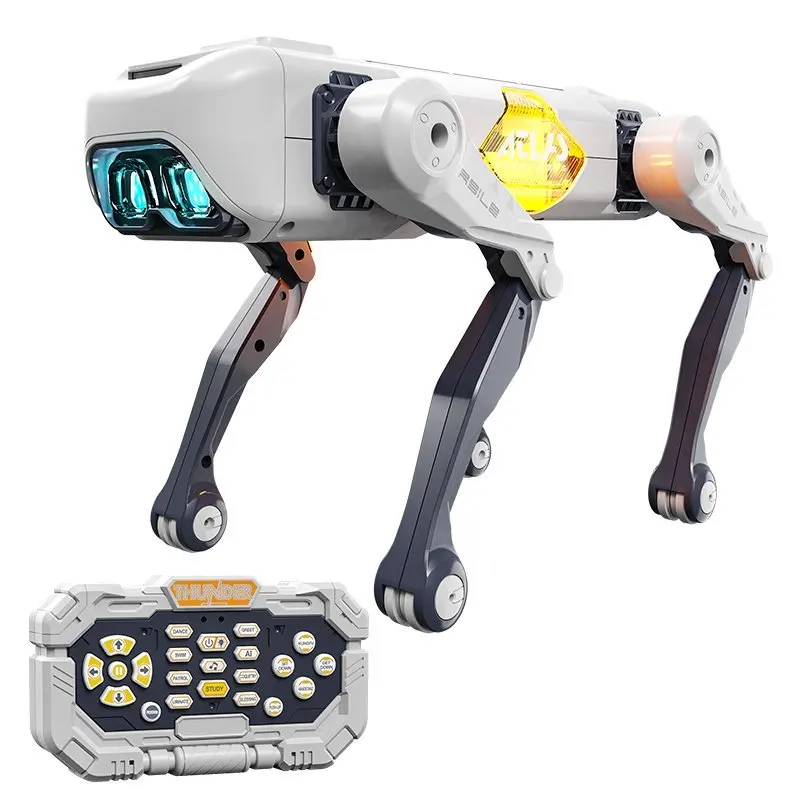 Catel robot inteligent RC cu AI, telecomanda, aplicatie si comenzi vocale, dans, LED si sunete interactive [6]