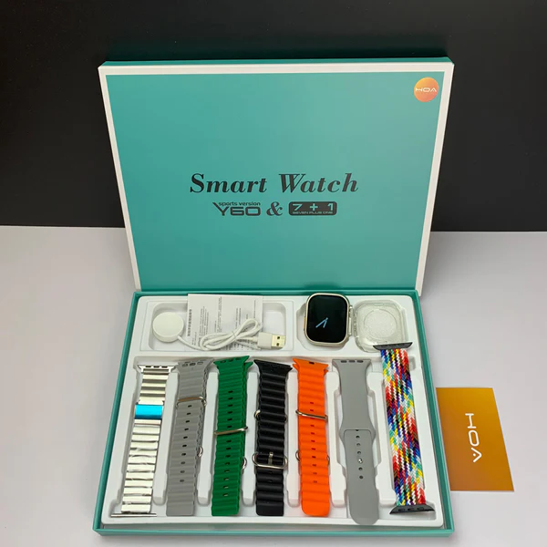 ELECTRONICE & GADGET - Ceas Inteligent S8 Ultra Smartwatch, 7 curele, Full Set