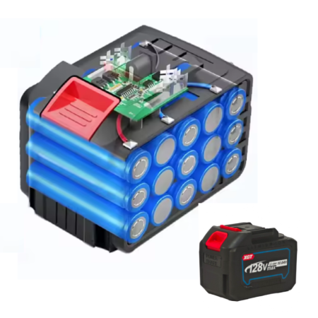 Cheie de Impact Industriala Brushless cu 2 Acumulatori 128V 10Ah, Masina de Desfacut Roti Profesionala, pentru Camioane [7]