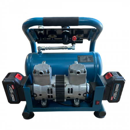 TOATE PRODUSELE - Compresor de aer German Meister cu 2 Acumulatori 128V 8AH, Putere 2800W, Capacitate 10L, 7.5 bar