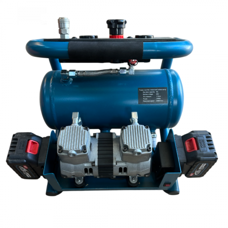 Compresor de aer German Meister cu 2 Acumulatori 128V 8AH, Putere 2800W, Capacitate 10L, 7.5 bar [3]