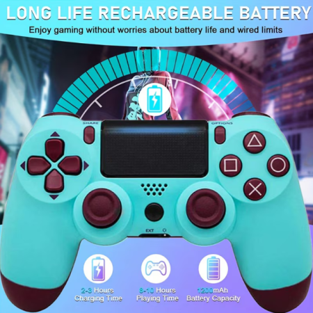 Controller Wireless Compatibil PS4 / PS4 Slim / PS4 Pro / PC, Vibratii Duale, Touchpad, Senzor 6 Axe, Design Ergonomic [1]