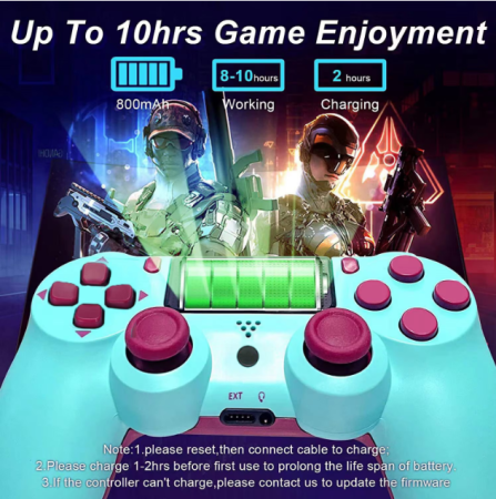 Controller Wireless Compatibil PS4 / PS4 Slim / PS4 Pro / PC, Vibratii Duale, Touchpad, Senzor 6 Axe, Design Ergonomic [8]