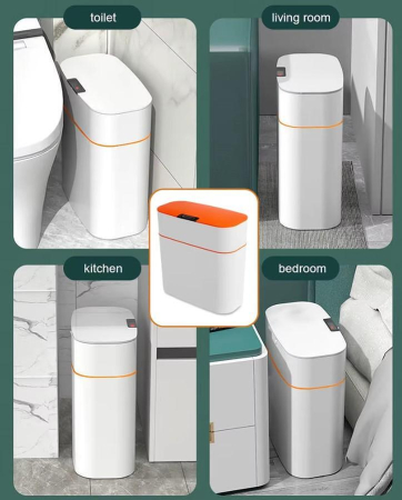 Cos de gunoi cu senzor, design slim, 16L [2]