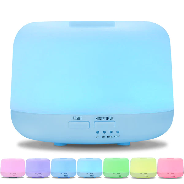 TOATE PRODUSELE - Difuzor de aromaterapie, Umidificator 300 ml, 7 culori, Telecomanda