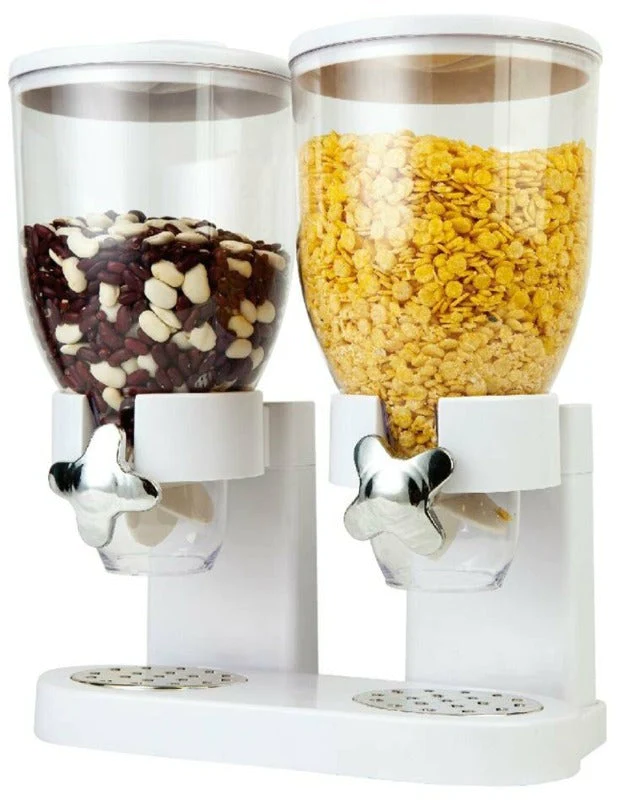 Dispenser dublu pentru cereale, 4 Litri