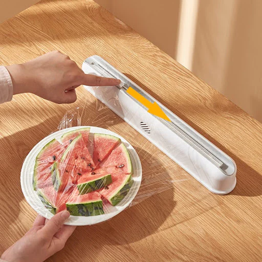 Dispenser folie alimentara stretch, cu magnet, lama de taiere si folie inclusa, 38 cm [6]