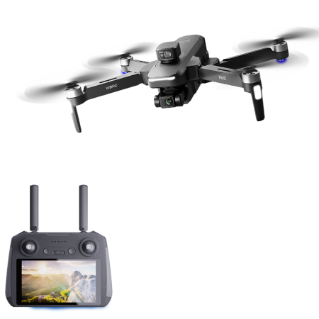 Drona 4K GPS cu Camera Duala, 5G Wi-Fi, Autonomie mare - 45 minute, Telecomanda cu Ecran, W5 [5]
