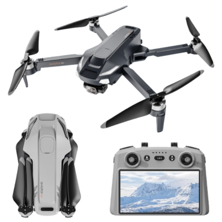 ELECTRONICE & GADGET - Drona 4K GPS cu gimbal 3 axe, Telecomanda cu ecran tactil, evitare obstacole 360°, SJY-X11