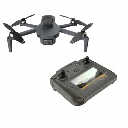 Drona cu Camera HD, LED, Mod 3D, senzor G, Telecomanda Smart cu Ecran, W7