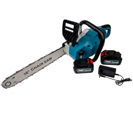 TOATE PRODUSELE - Drujba Electrica cu 2 Acumulatori 36V 10AH, KraftRoyal, Lama 40cm/16inch