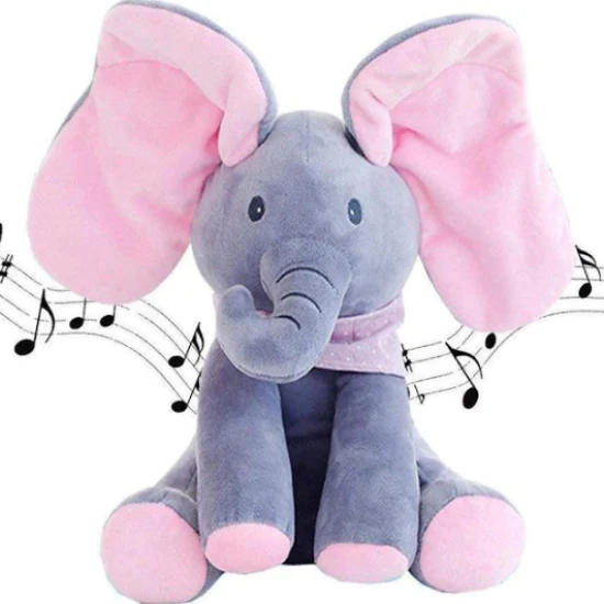 Elefant Interactiv din Plus - Jucarie vorbitoare, cantatoare si cu urechi ce se misca [1]