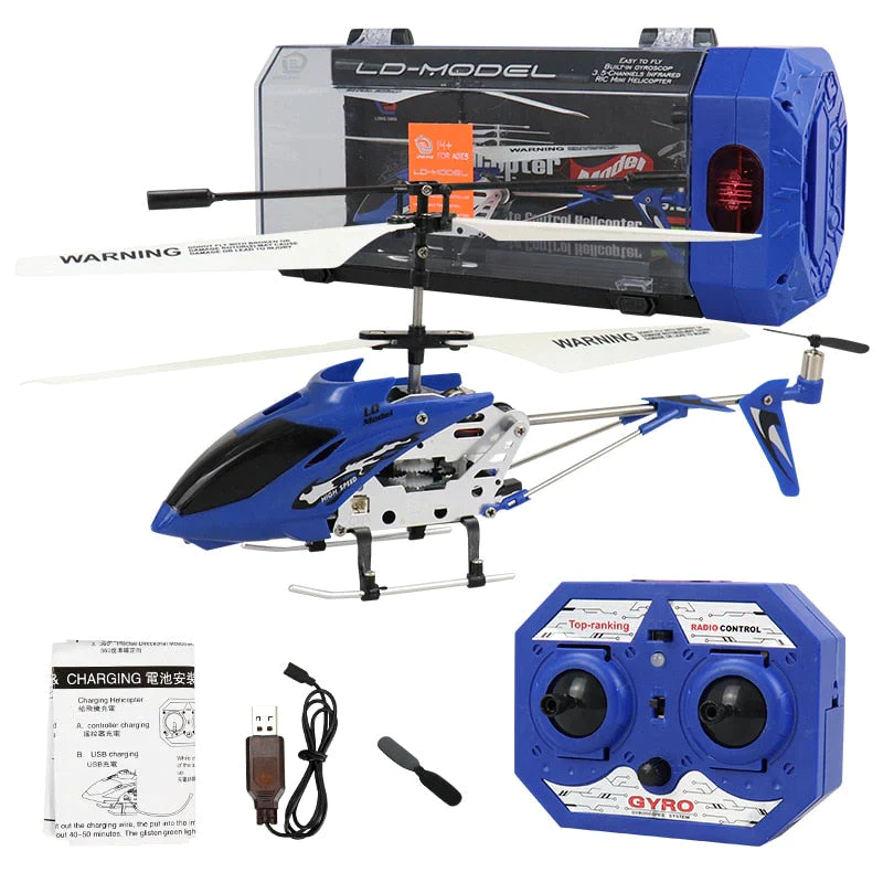 Elicopter cu telecomanda cu giroscop, rezistenta socuri [21]