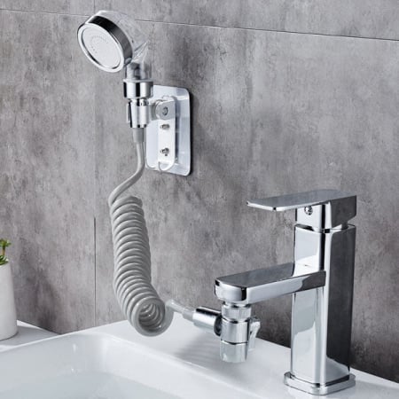 Extensie cap dus pentru robinet, Furtun flexibil, Spalare usoara [2]