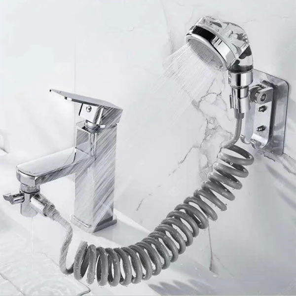 Extensie cap dus pentru robinet, Furtun flexibil, Spalare usoara [4]