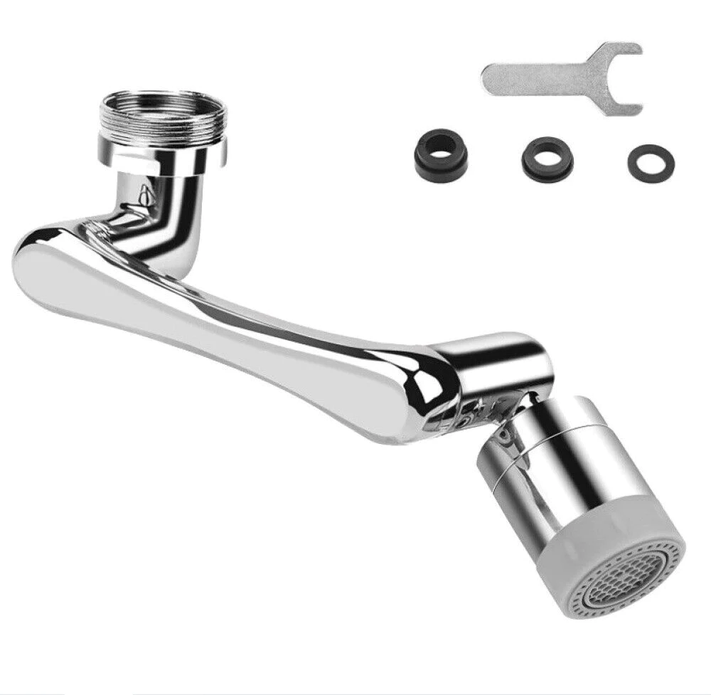 Extensie robinet rotativ 360 grade, moduri multiple de curgere a apei, metal [8]