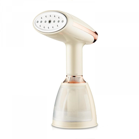 Fier de calcat vertical cu aburi, 1500W, 280ml capacitate, display LCD, perie, 220V, rose gold [4]